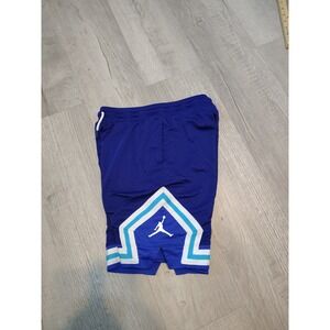 Air Jordan Kids Boys Shorts Blue 12-13 Large Basketball Mesh Diamond